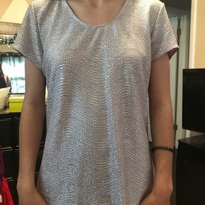 Silver-metallic Blouse